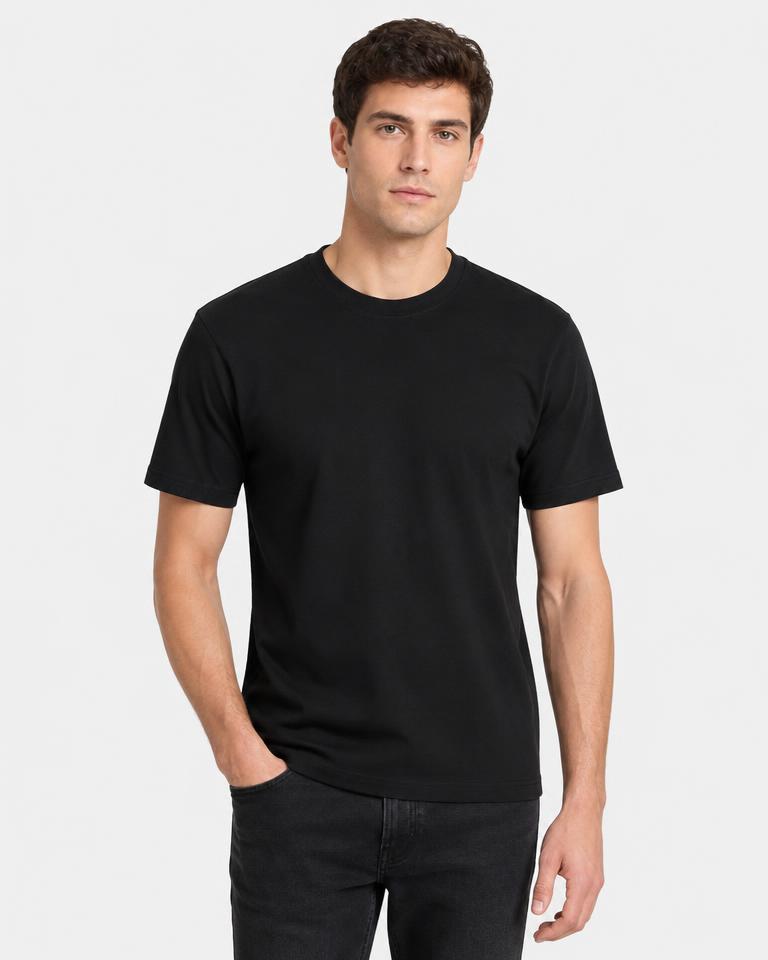 Camiseta Básica Algodão Preta
